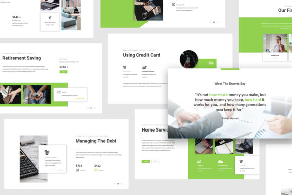 Professional Financial Report Google Slides Template