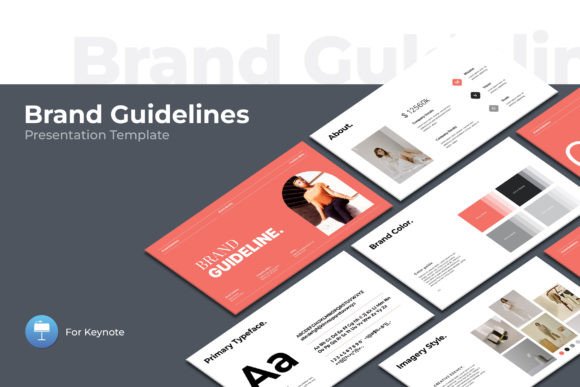Elegant Brand Guidelines Keynote Template for Creative Professionals