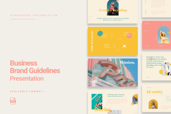 Erica Vibrant Brand Guidelines Presentation Template