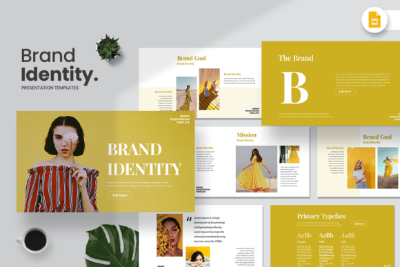 Brand Identity Google Slides Template for Creative and Business Presentations