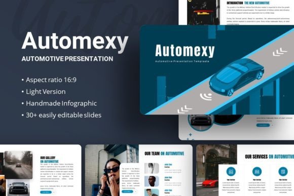 Automexy Automotive Google Slides Template – Versatile & Fully Customizable Presentation