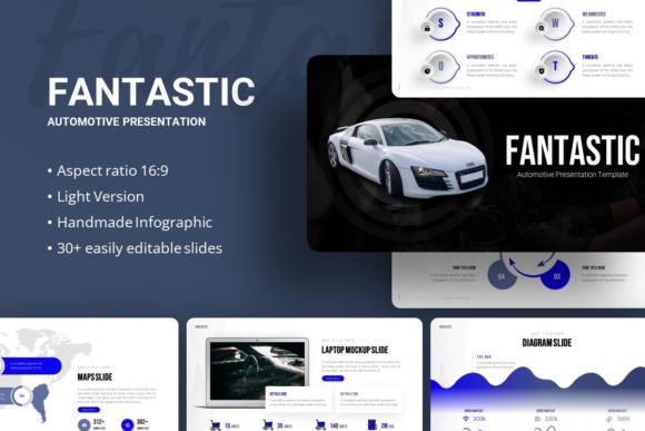 Fantastic Automotive Presentation Template – 35+ Customizable Slides for Business and Portfolio