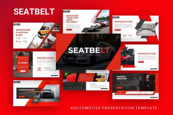 Seatbelt Automotive Presentation Template – 35+ Customizable Slides for Business and Creative Use
