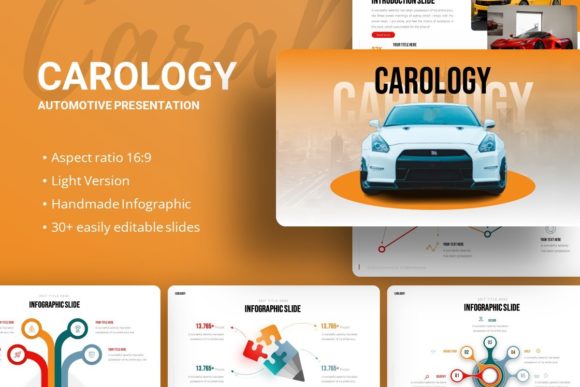 Carology Automotive Presentation Template – 35+ Customizable Slides for Business and Portfolio