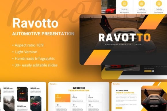 Ravotto Automotive Presentation Template – Versatile Creative Deck
