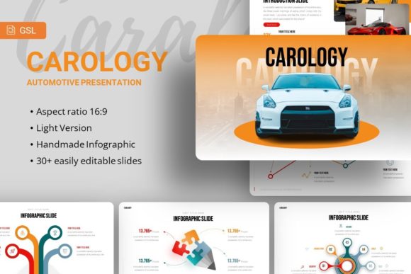 Carology Automotive Google Slides Template for Business and Creative Presentations