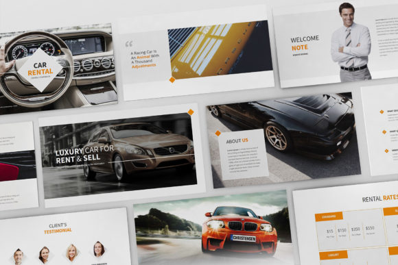 Modern Cars Rental and Sales PowerPoint Presentation Template