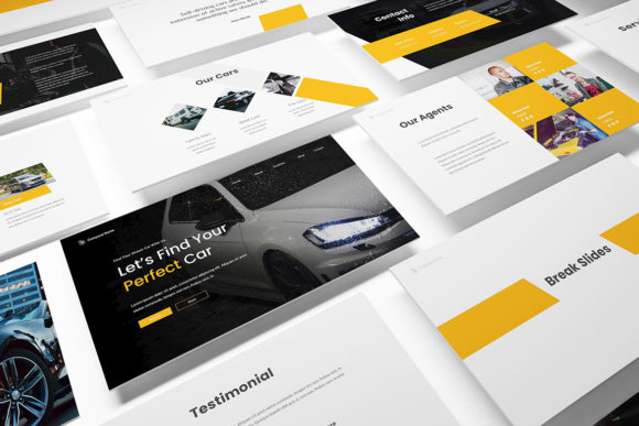 Minimalist Car Dealership PowerPoint Presentation Template