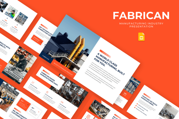 Fabrican Manufacturing Industry Google Slides Template – Versatile & Editable Presentation Deck