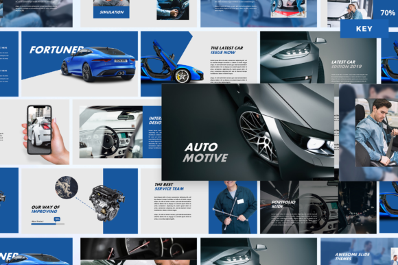 Modern Automotive Keynote Presentation Template