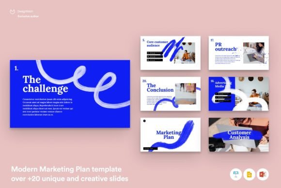Dynamic Marketing Plan Presentation Template