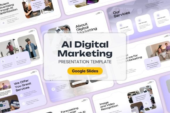 AI-Powered Digital Marketing Google Slides Template