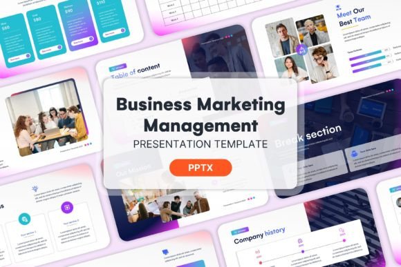 Business Marketing Management PowerPoint Template