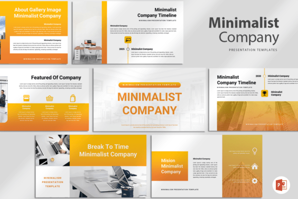 Minimalist Company PowerPoint Template – Easy Editable 15-Slide Deck