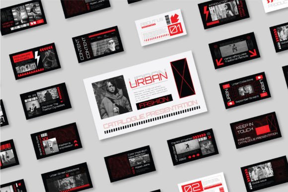 Urban Fashion Catalogue Presentation Template for Interior Portfolios