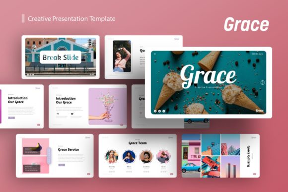 Grace Creative Presentation Template – Versatile, Customizable Slides for Business and Portfolio