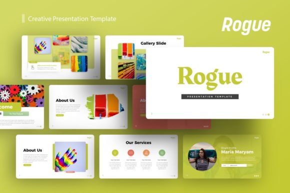 Rogue Creative Presentation Template – Versatile & Customizable Slides