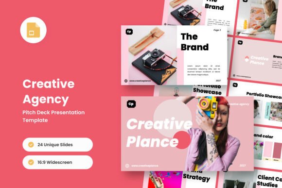 Trendy Professional Pitch Deck for Creative Agencies