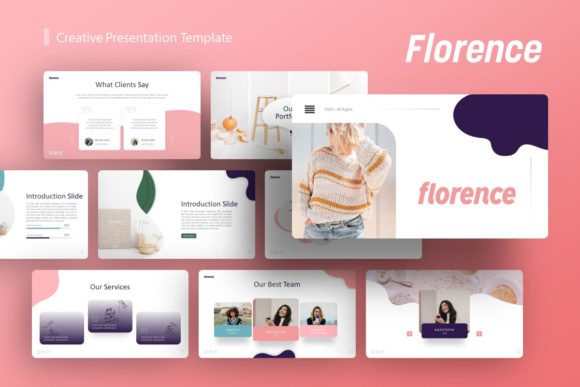 Florence Creative Presentation Template – Versatile, Customizable, Professional Slides
