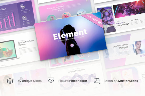 Element Creative Business Google Slides Template – 40 Modern Editable Slides