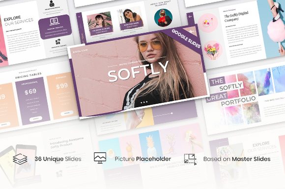 Softly Creative Business Google Slides Template – 36 Modern Editable Slides