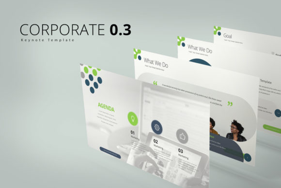 Corporate 0.3 Keynote Presentation Template – Clean, Flexible, and Fully Editable for Business and Corporate Use