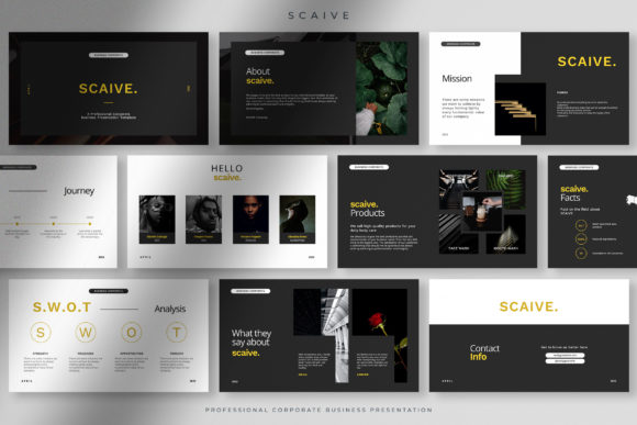 Scaive Professional Corporate Presentation Template
