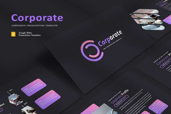 Corporate Google Slides Template - Editable, Modern, 25 Unique Slides