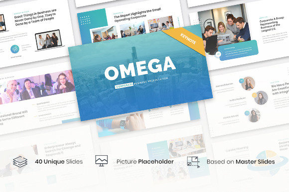 Omega Corporate Business Keynote Template – Modern Editable Business Presentation