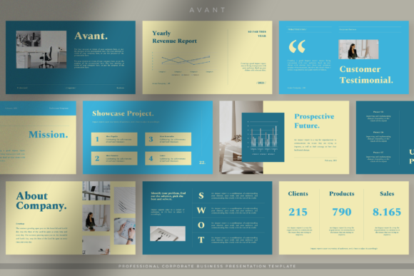 Professional Corporate Presentation Template for Business Proposals and Reports