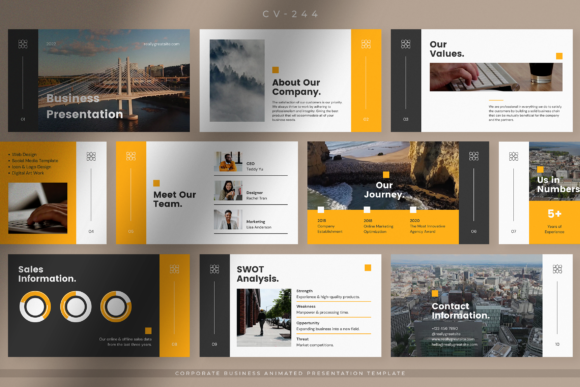 Dynamic Corporate Animated Presentation Template