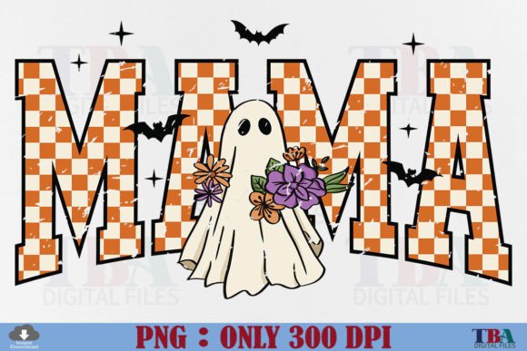 Floral Ghost Halloween Graphics Collection
