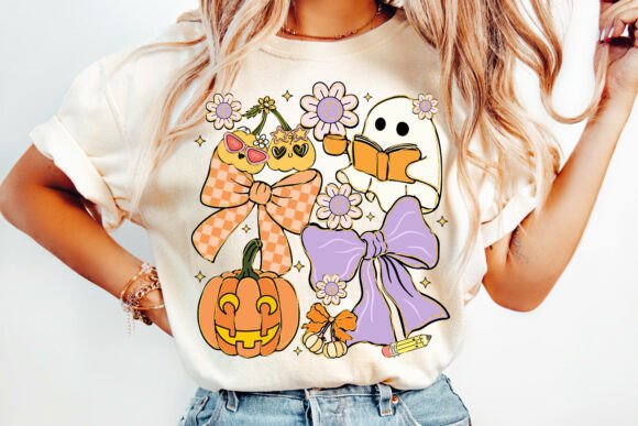 Halloween Coquette Teacher PNG Design
