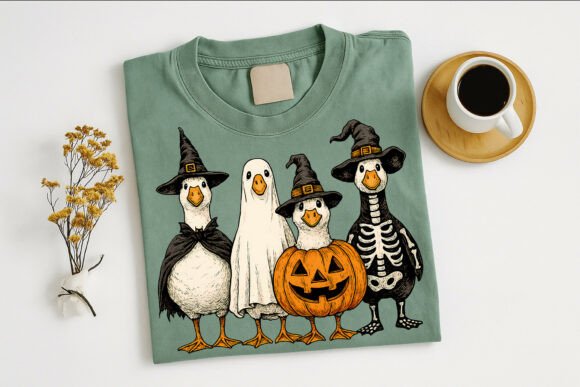 Halloween Ghost Goose Graphic