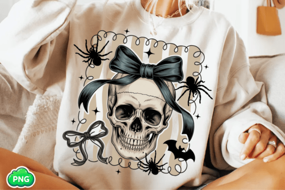 Coquette Skull Bow Digital Art Pack