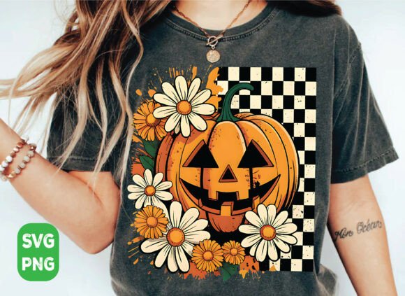 Floral Pumpkin Fall SVG and PNG Collection
