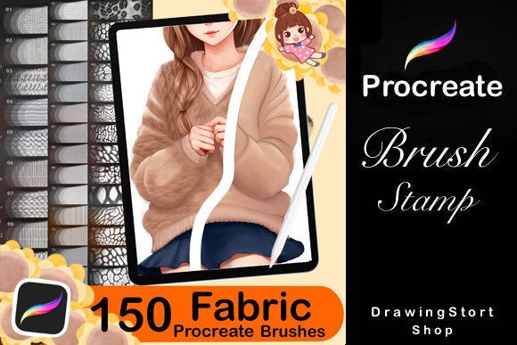 Procreate Textile & Fur Brushes Collection