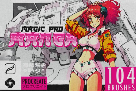 Manga Magic Procreate Brush Set