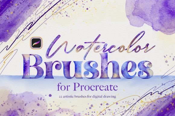 Procreate Watercolor Brush Set