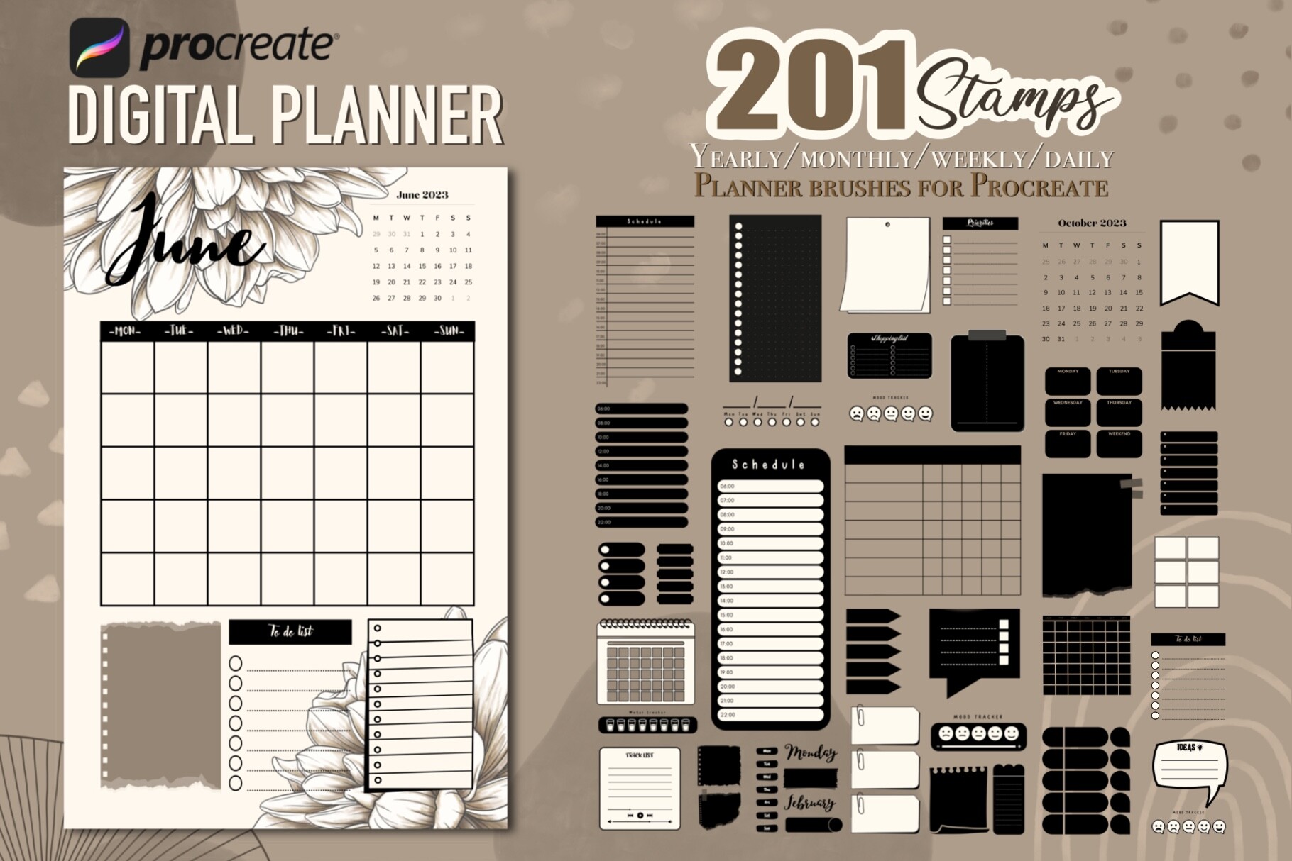 Procreate Digital Planner Kit