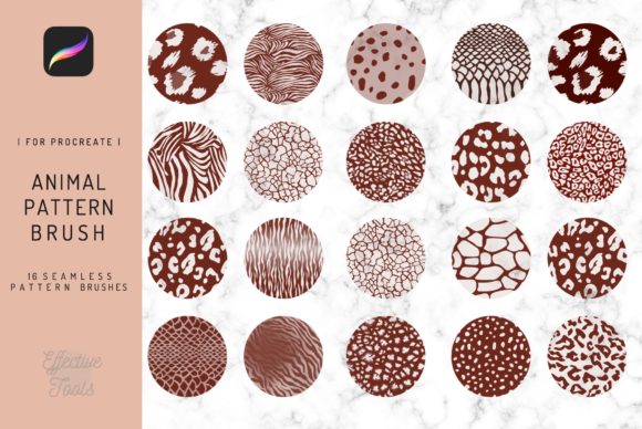 Seamless Animal Texture Brush Pack for Procreate