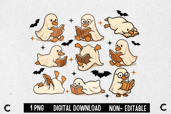 Halloween Goose Digital Art Collection