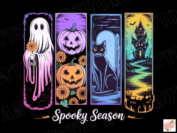 Vintage Halloween Spooky Season PNG Collection