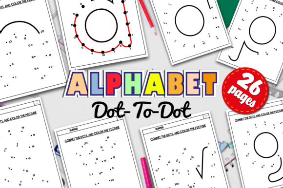 Alphabet Dot to Dot Worksheets