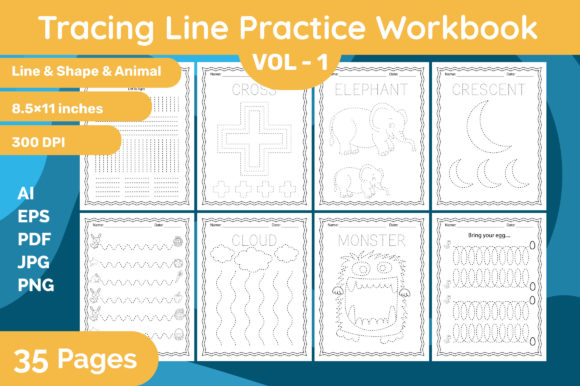 Trendy Kids Line Tracing Workbook