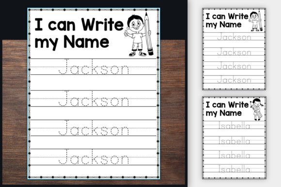 Custom Name Tracing Sheets
