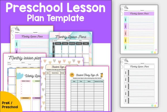 Colorful Foundations: Preschool Lesson Plan Templates