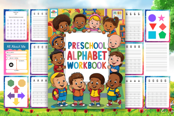 Preschool Alphabet Workbook Canva KDP Template