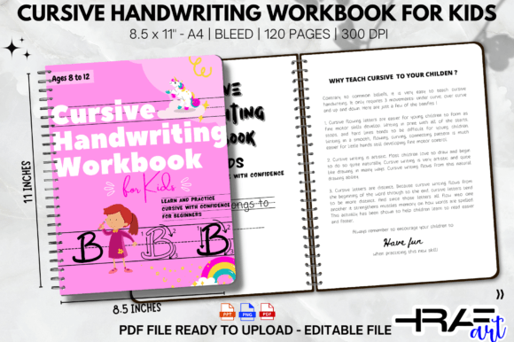 Cursive Handwriting Practice Workbook