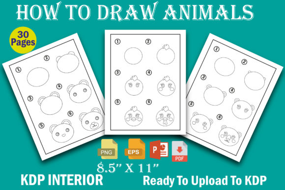 Step-by-Step Animal Drawing Templates